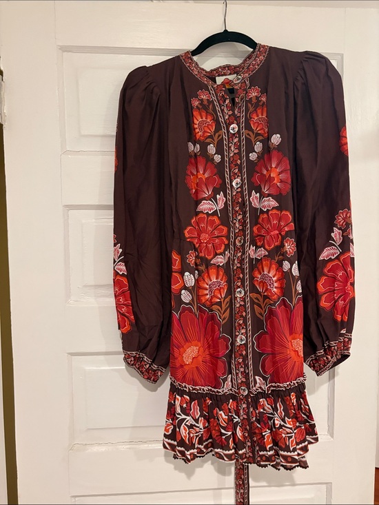 FARM Rio Dresses & Skirts - Farm Rio Gigi Tapestry Brown dress size M NWT